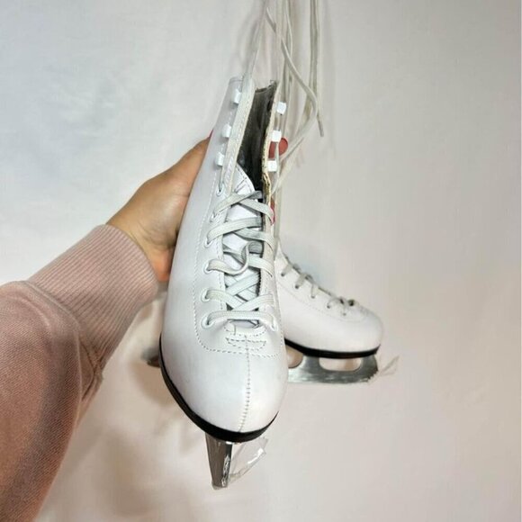 Girls figure skates. Ice skates. White. Size youth 13. Excellent condition. - Picture 3 of 7
